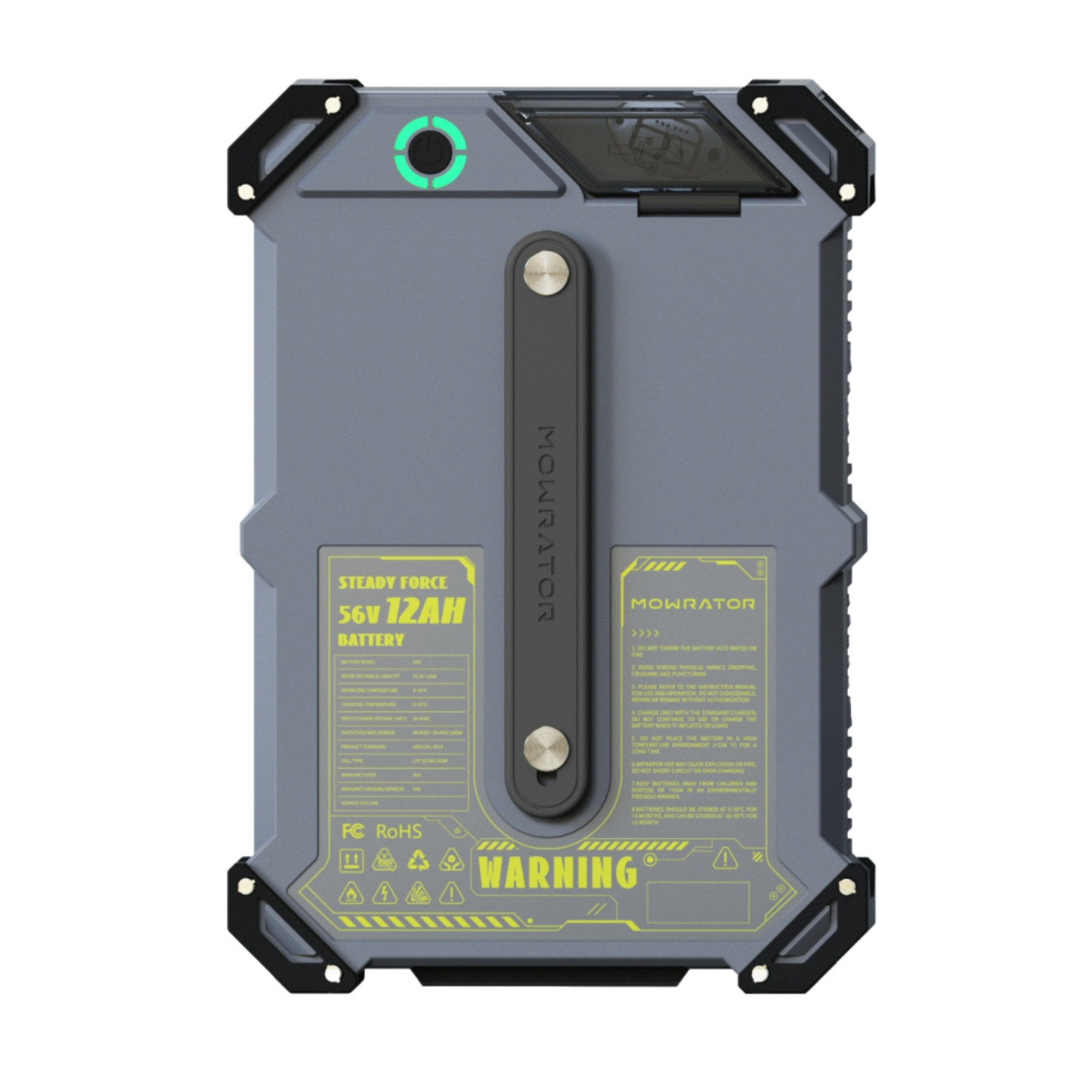 steadyforce 56v 12ah lifepo4 battery | up to 3000m² per charge