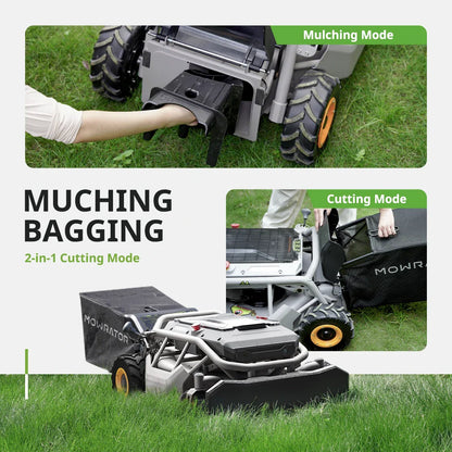 Low Grass Mowing Bundle: Mowrator S1 2WD 12Ah Lawn Mower+Low-Cut Blades