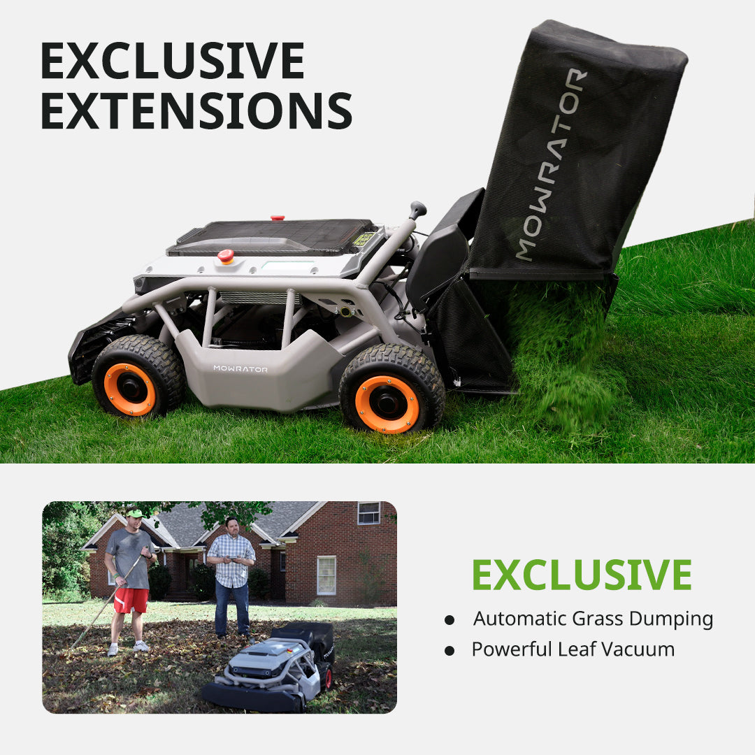 wet grass handling bundle: mowrator s1 2wd 12ah lawn mower+high lift mowing blades