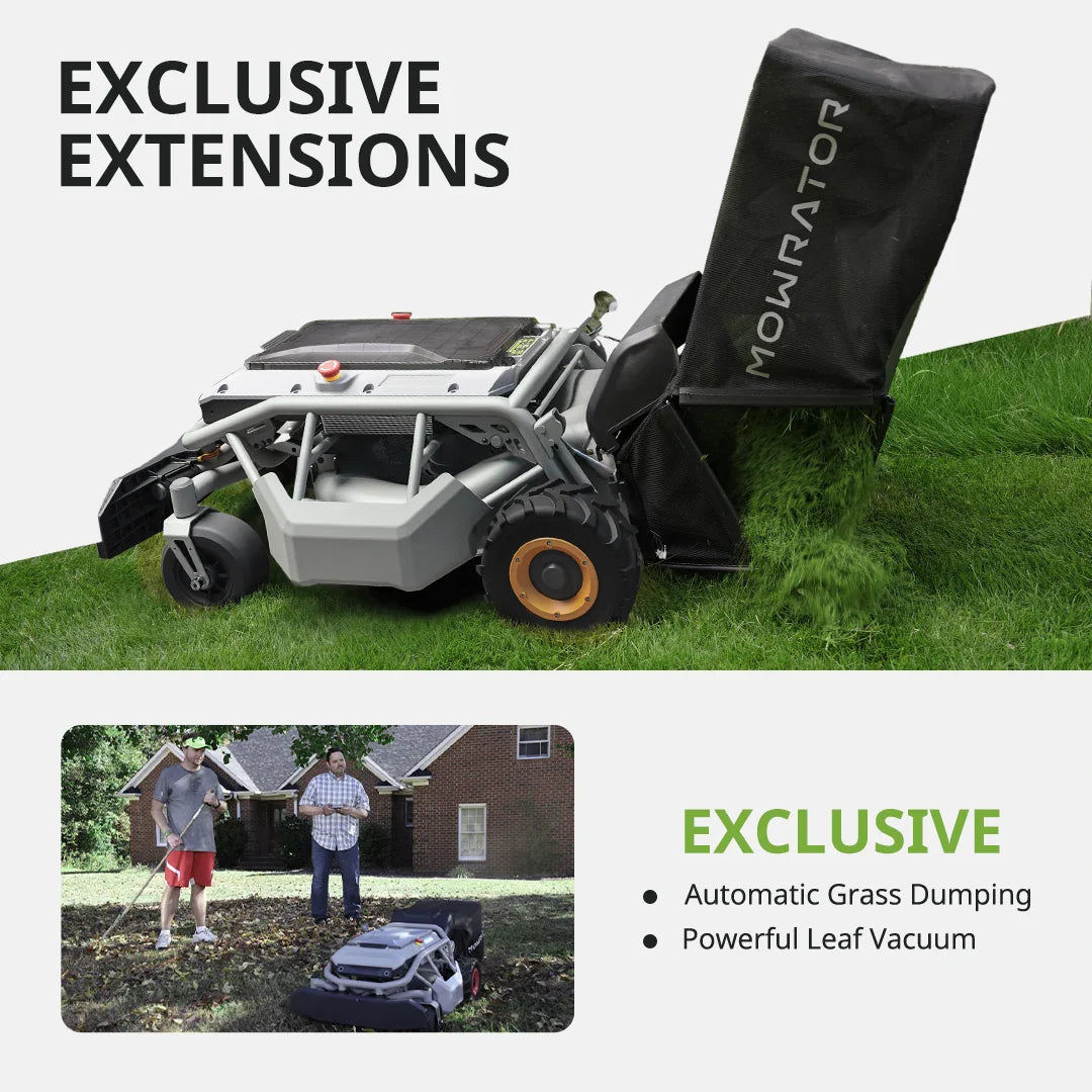 low grass mowing bundle: mowrator s1 2wd 12ah lawn mower+low-cut blades