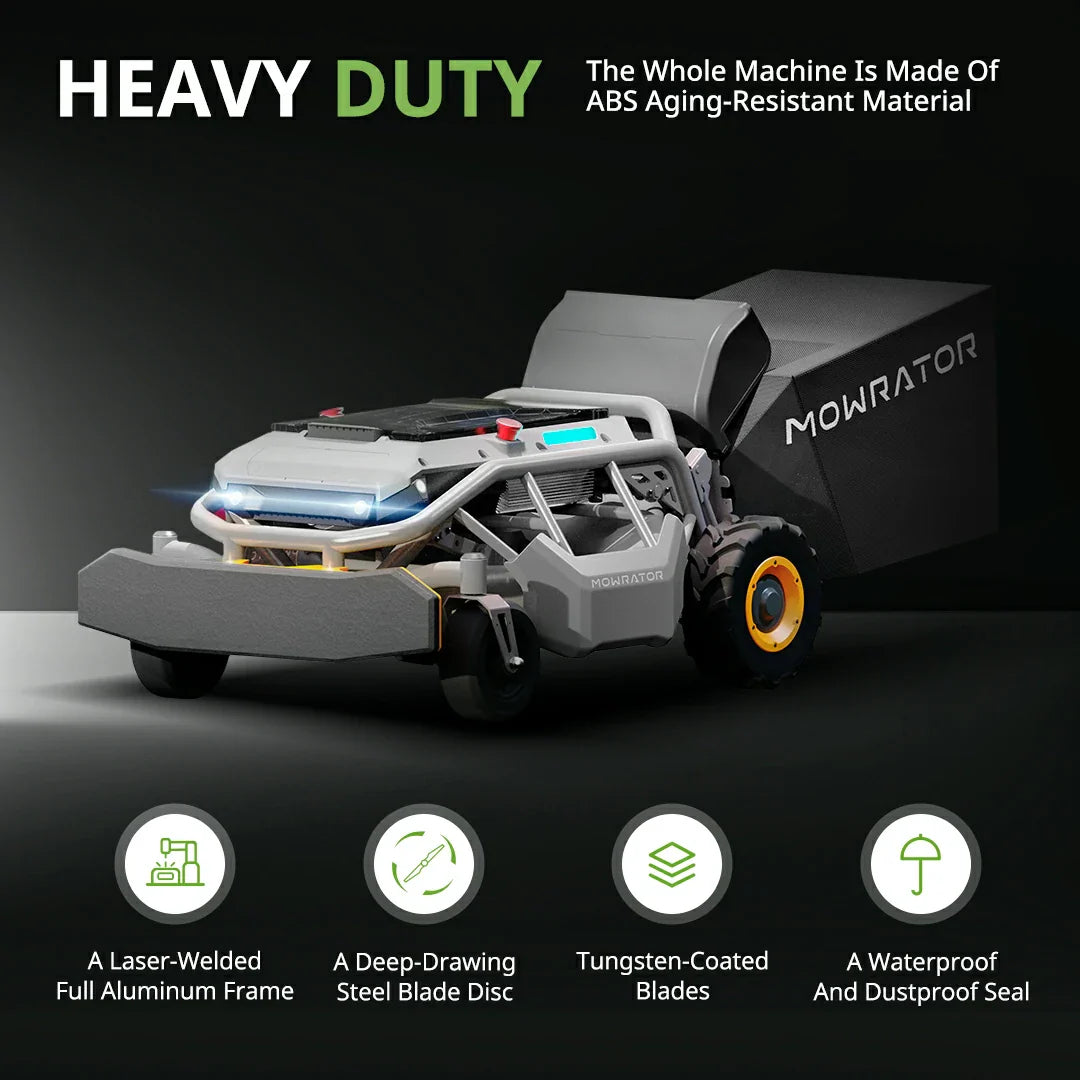 worry-free warranty bundle: mowrator s1 2wd 12ah lawn mower+1-year extended warranty