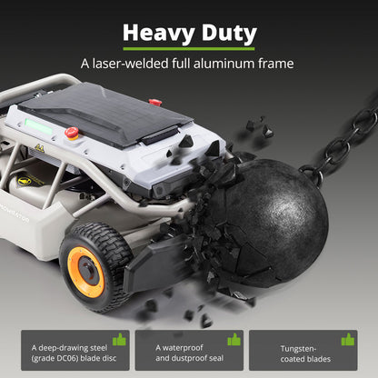 Multi-Function Bundle: Mowrator S1 4WD 18Ah Lawn Mower+Auto Dumping Bag+Vacuum Kit+Self-sharpening Mowing Blade