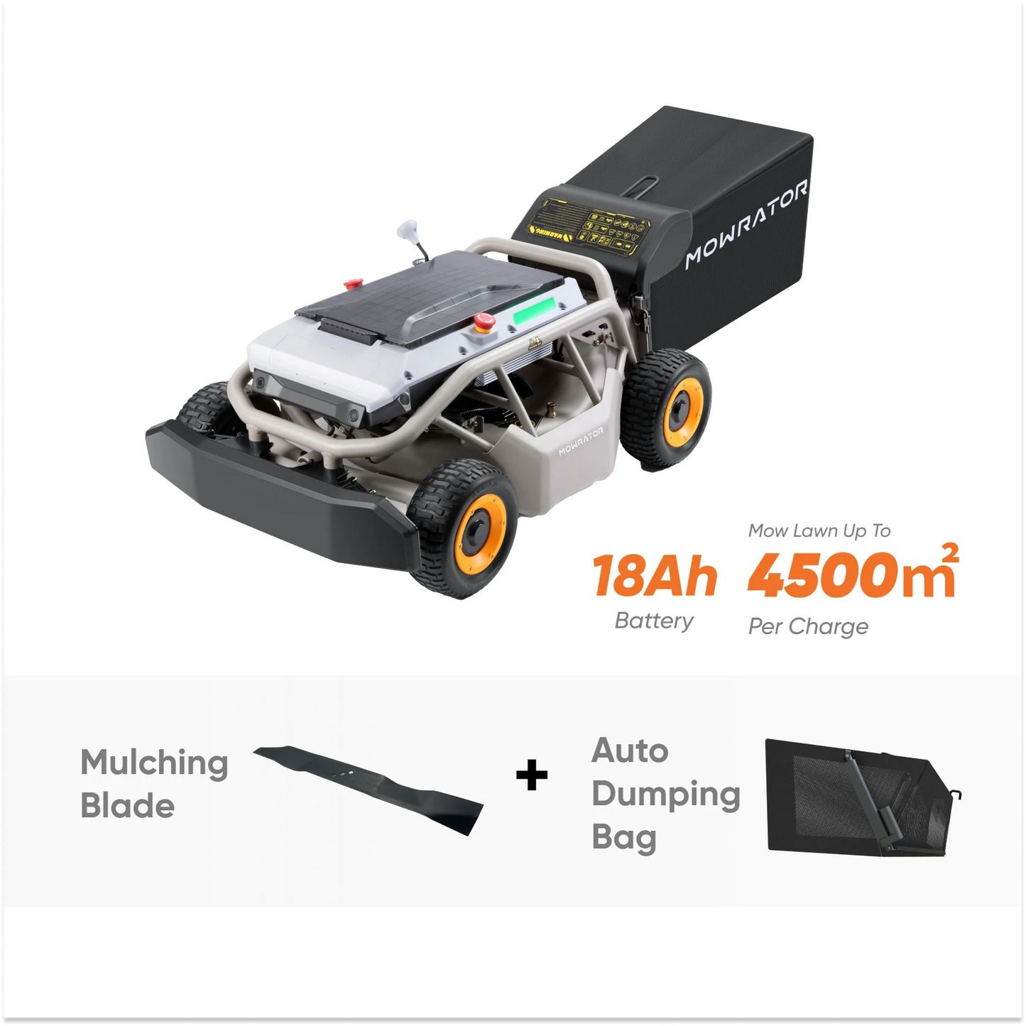 s1 4wd 18ah mow-vac bundle | mowing, leaf vacuuming & automatic grass dumping