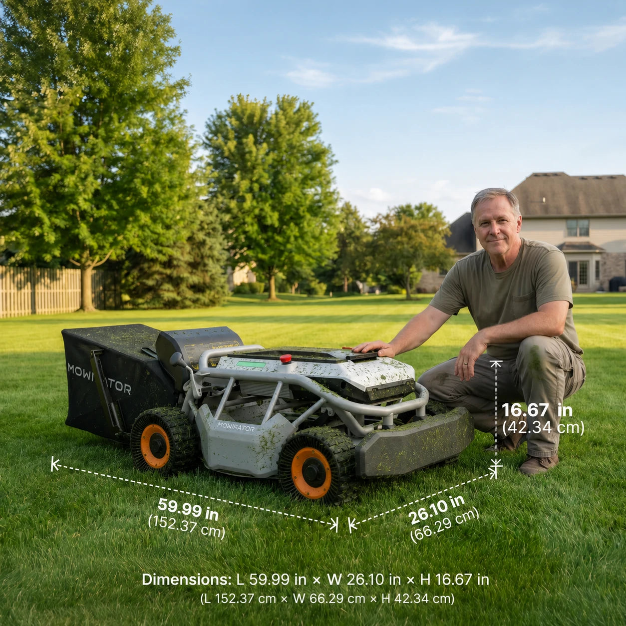 mowrator s1 53 cm leaf & lawn 4wd 75% slope (37°) remote control mower