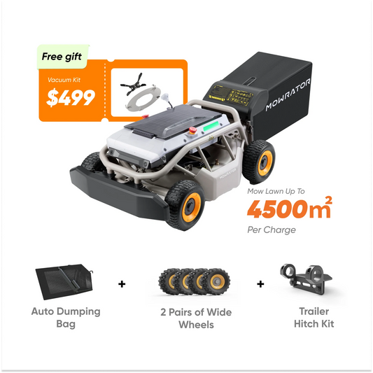 All-Season Bundle: 5-in-1 Package with Mowrator S1 4WD 18Ah Lawn Mower