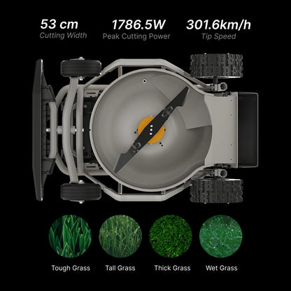 Mowrator S1 53cm Leaf & Lawn 2WD 24° (45% Grade) Slope Remote Control Mower