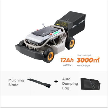 S1 4WD 12Ah Mow-Vac Bundle | Mowing, Leaf Vacuuming & Automatic Grass Dumping
