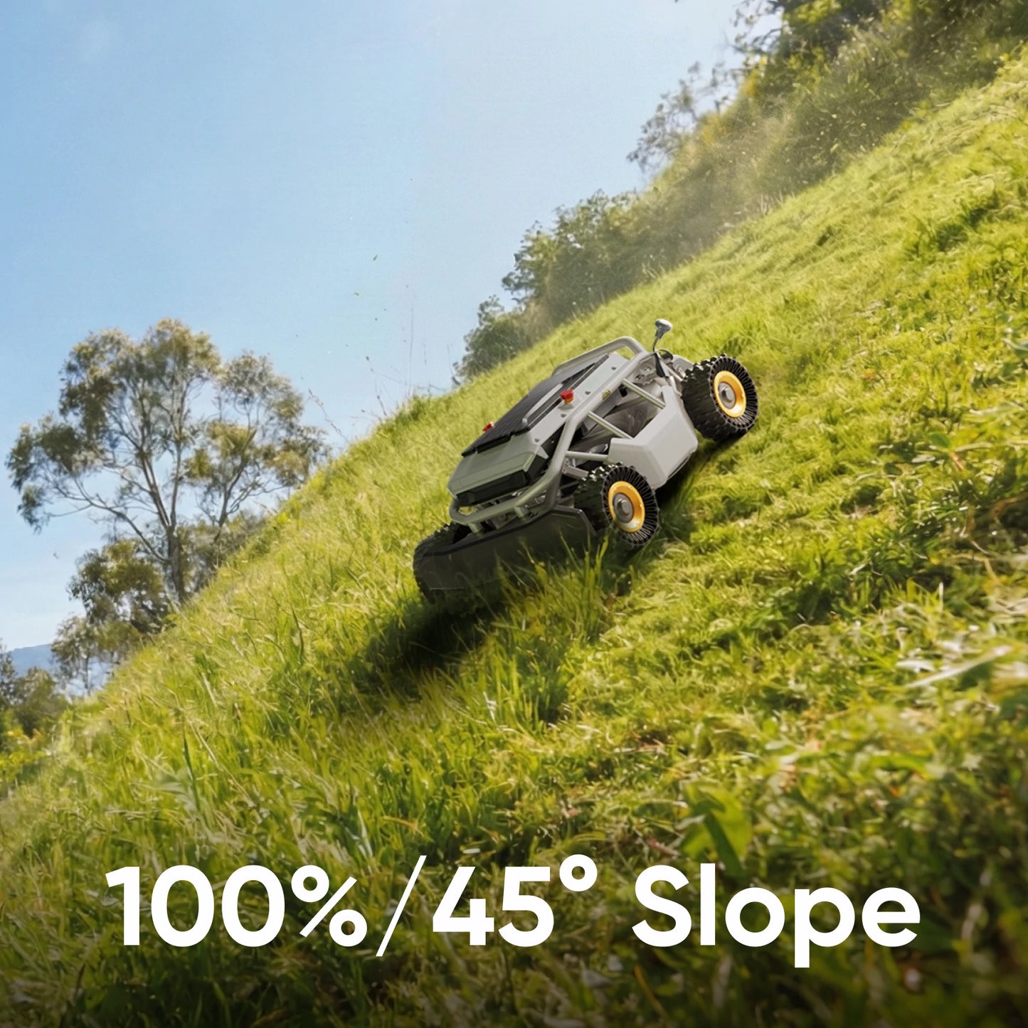 pair of deformable tires｜for 100% (45°) slope
