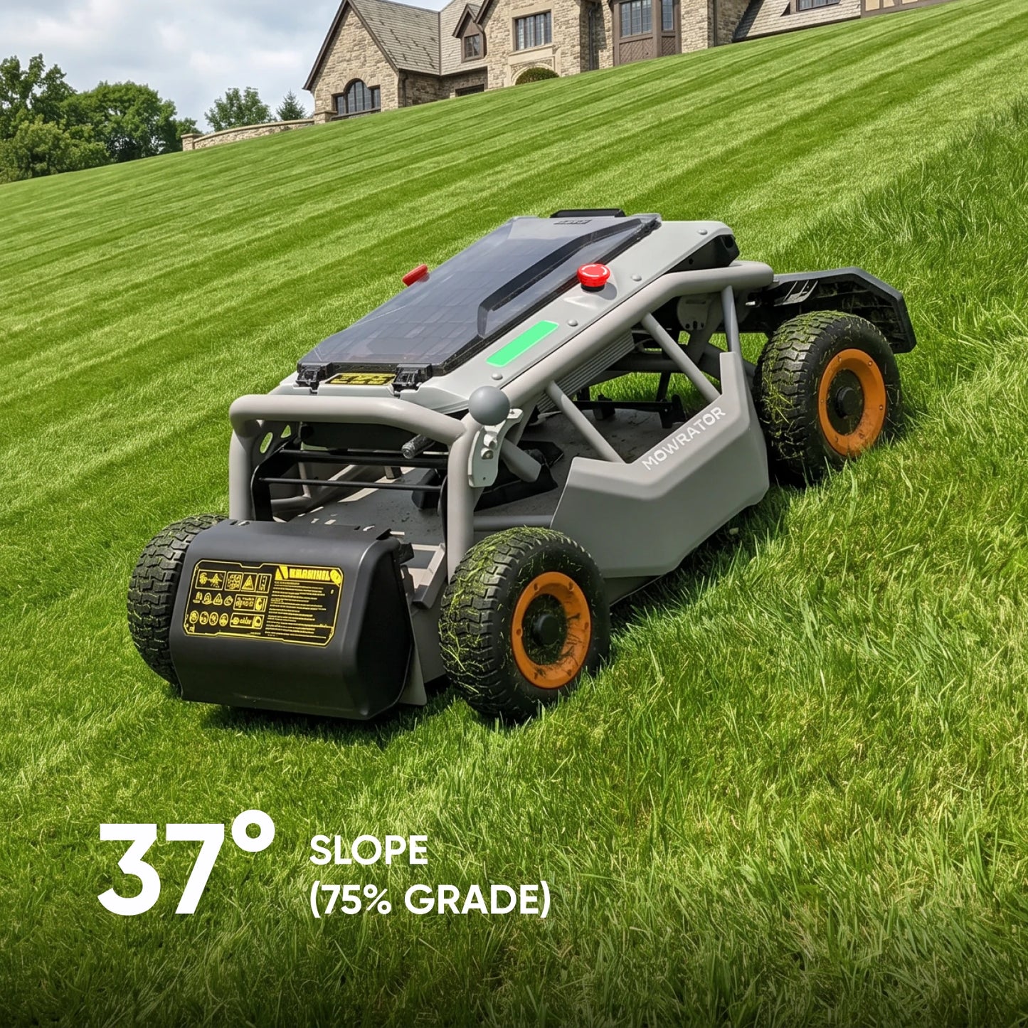 mowrator s1 53 cm leaf & lawn 4wd 75% slope (37°) remote control mower