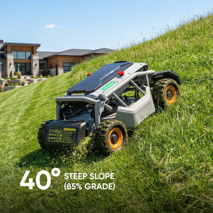 Mowrator S1 53 cm Leaf & Lawn 4WD 85% Slope (40°) Remote Control Mower Wide Wheel Edition