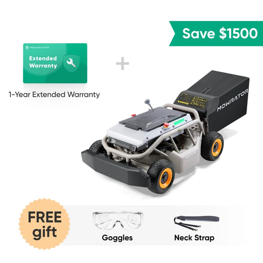 Worry-Free Warranty Bundle: Mowrator S1 4WD 18Ah Lawn Mower+1-Year Extended Warranty