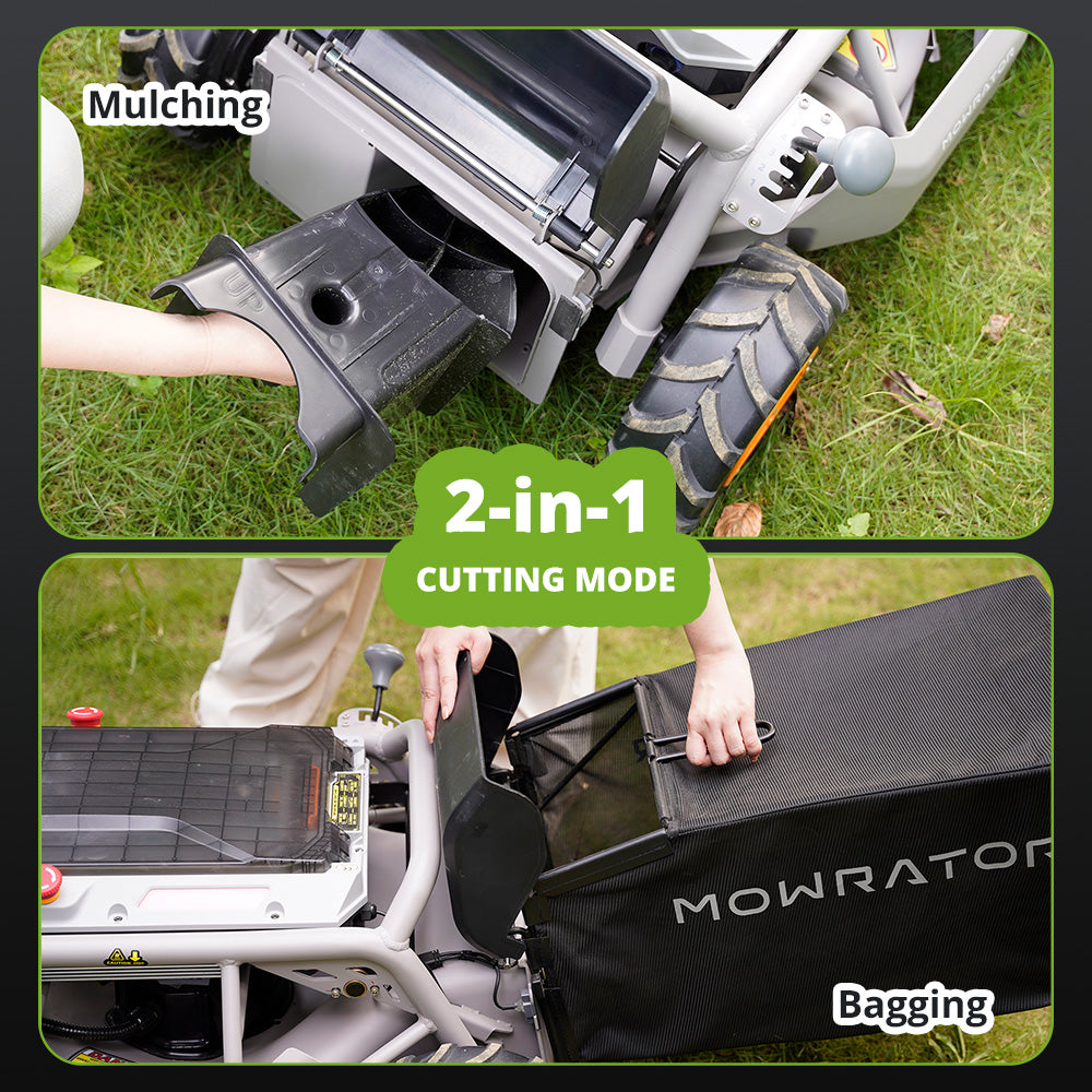 all-season essentials bundle: mowrator s1 4wd 18ah lawn mower+vacuum kit