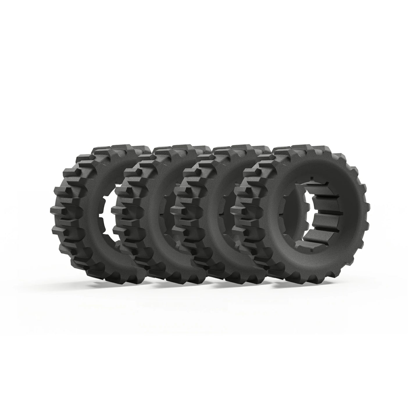 2 pairs of wide wheels | for 80% slope