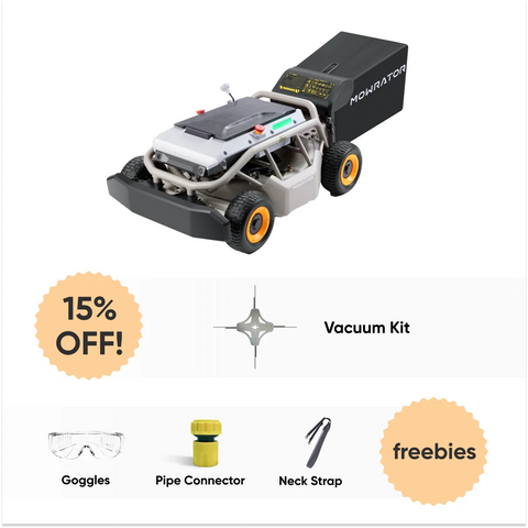 All-Season Essentials Bundle: Mowrator S1 4WD 18Ah Lawn Mower+Vacuum Kit