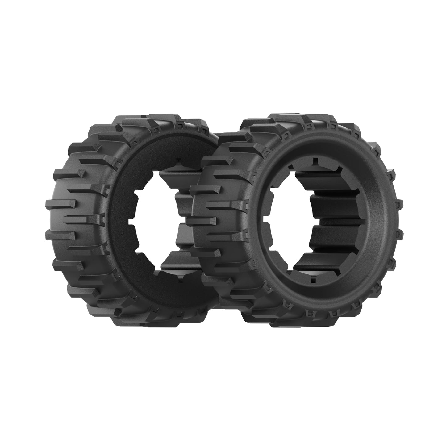 pair of wide tires | for 85% slope