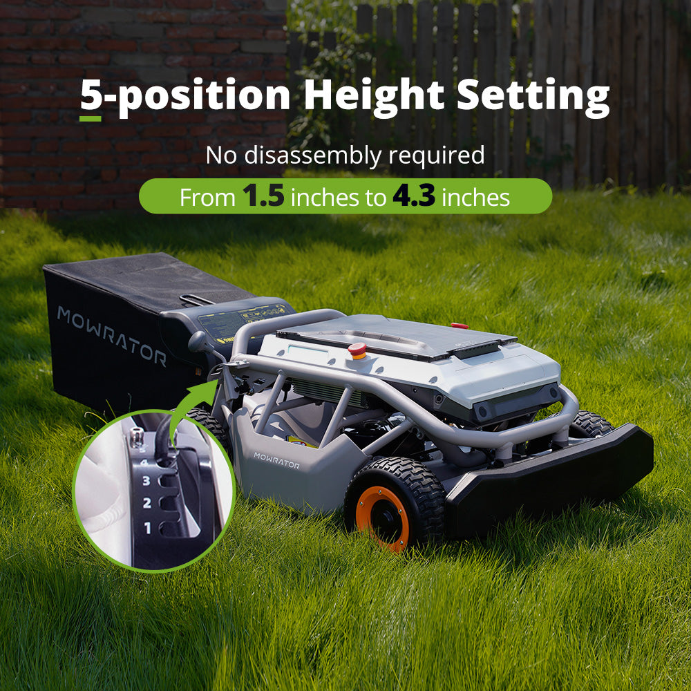 extended warranty bundle: mowrator s1 4wd 18ah lawn mower+1-year extended warranty