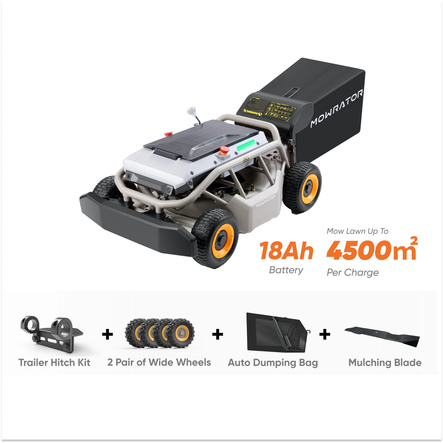 all-season pro bundle: 5-in-1 package with mowrator s1 4wd 18ah lawn mower