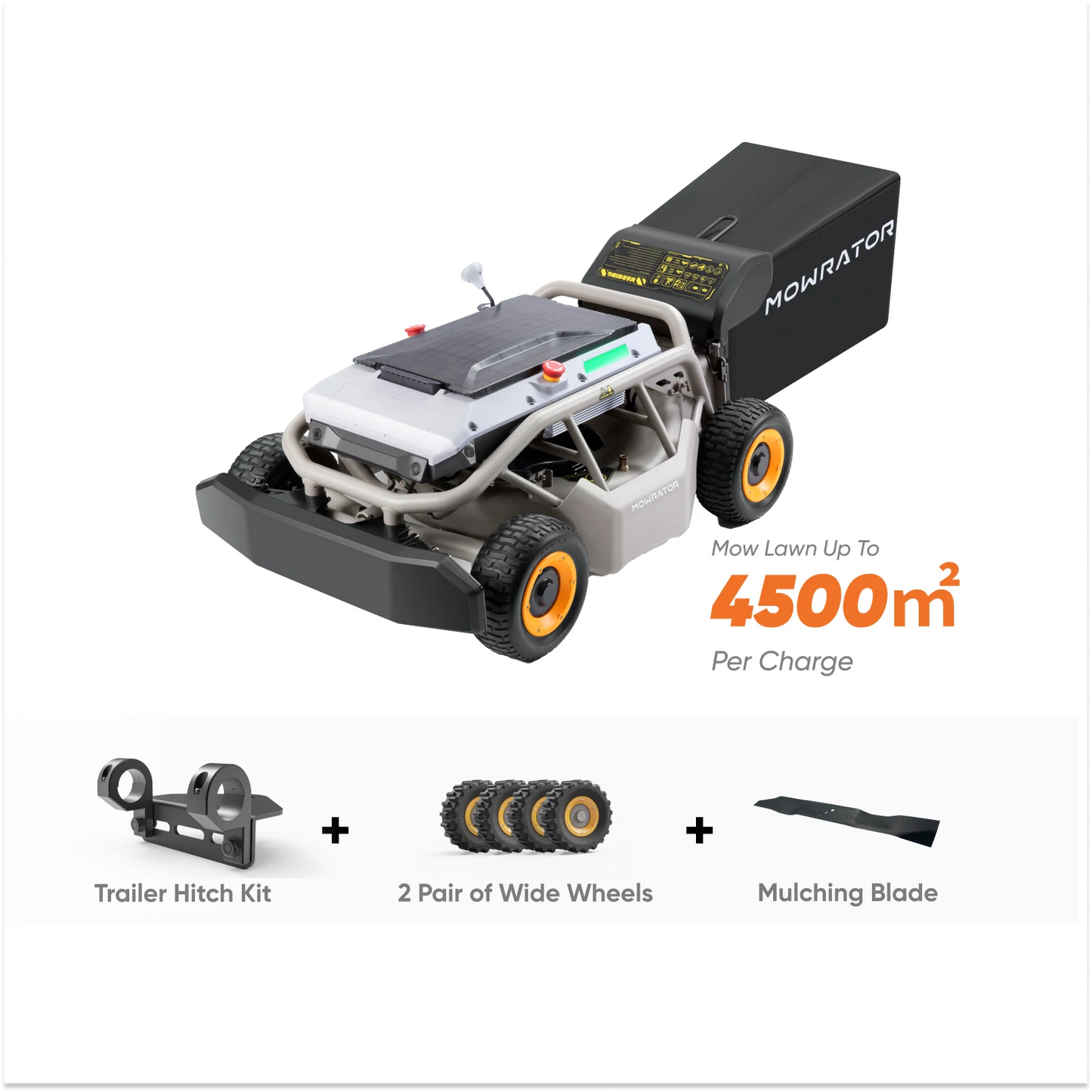 all-season bundle: 4-in-1 package with mowrator s1 4wd 18ah lawn mower