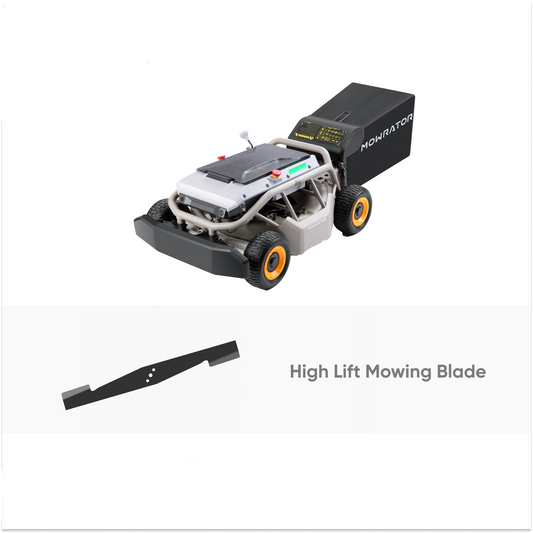 Wet Grass Handling Bundle: Mowrator S1 4WD 18Ah Lawn Mower+High Lift Mowing Blades