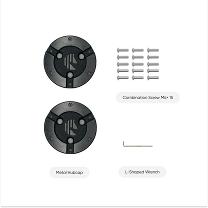 Pair of Metal Hubcaps |  2WD Optional Upgrade